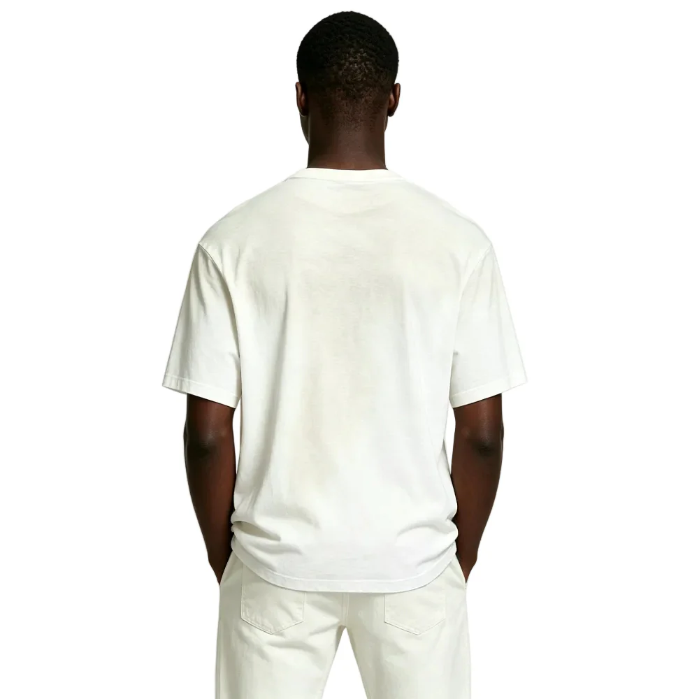 Acne Studios Sprayed 1996 Logo T-shirt Dusty White - Image 4