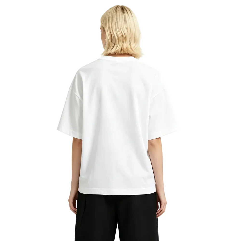 Alexander Wang Boxy Graphic Tee White - Image 4