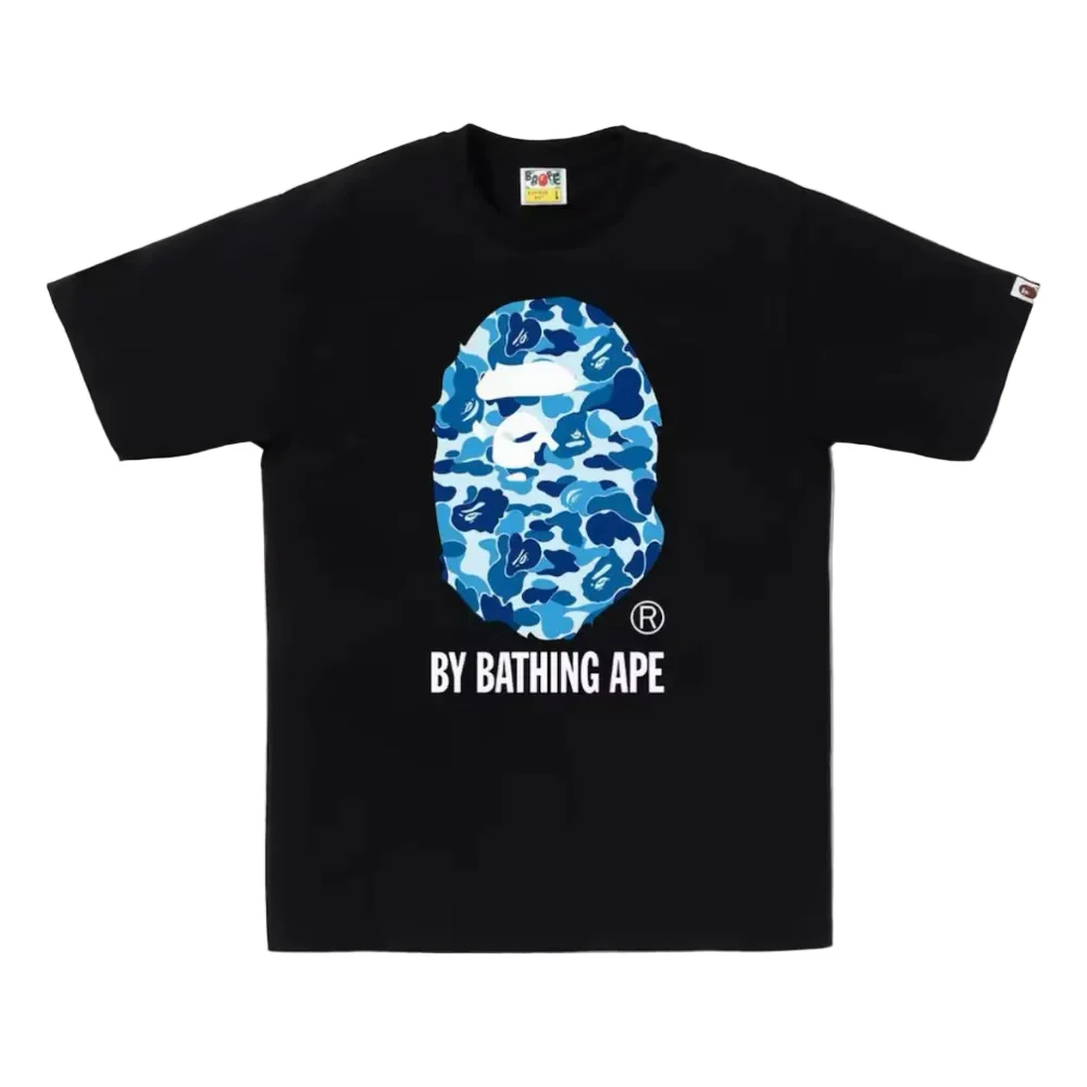 BAPE ABC Camo By Bathing Ape Tee Black Blue