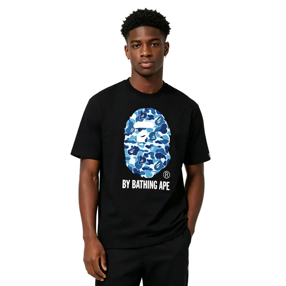 BAPE ABC Camo By Bathing Ape Tee Black Blue - Image 2