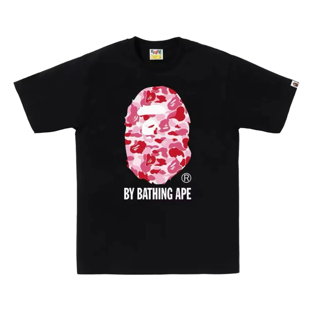 BAPE ABC Camo By Bathing Ape Tee Black Pink