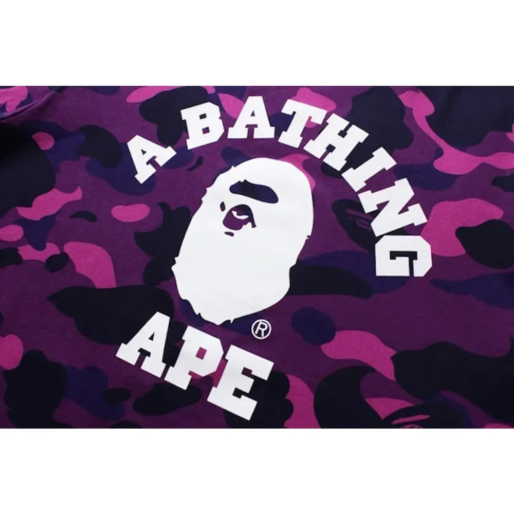 BAPE COLOR CAMO COLLEGE TEE PURPLE - Image 2