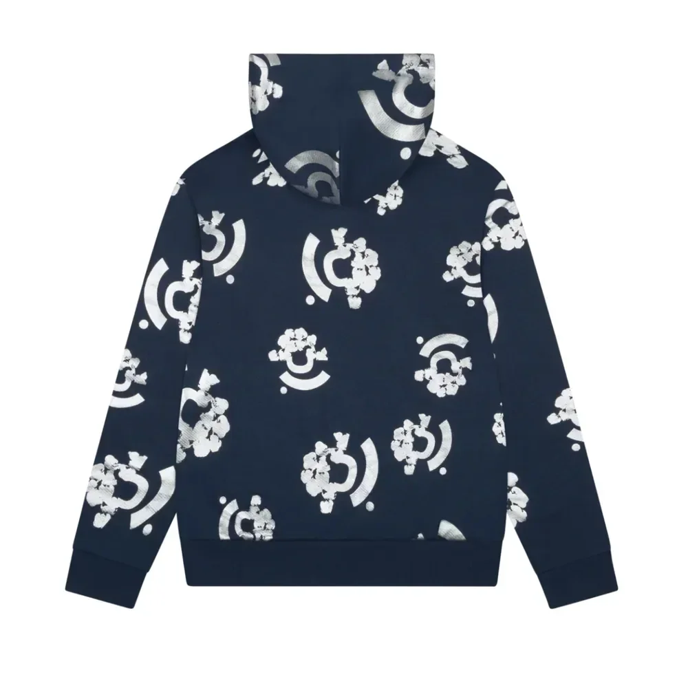 Denim Tears Bstroy Tears Zip Hoodie Blue - Image 2