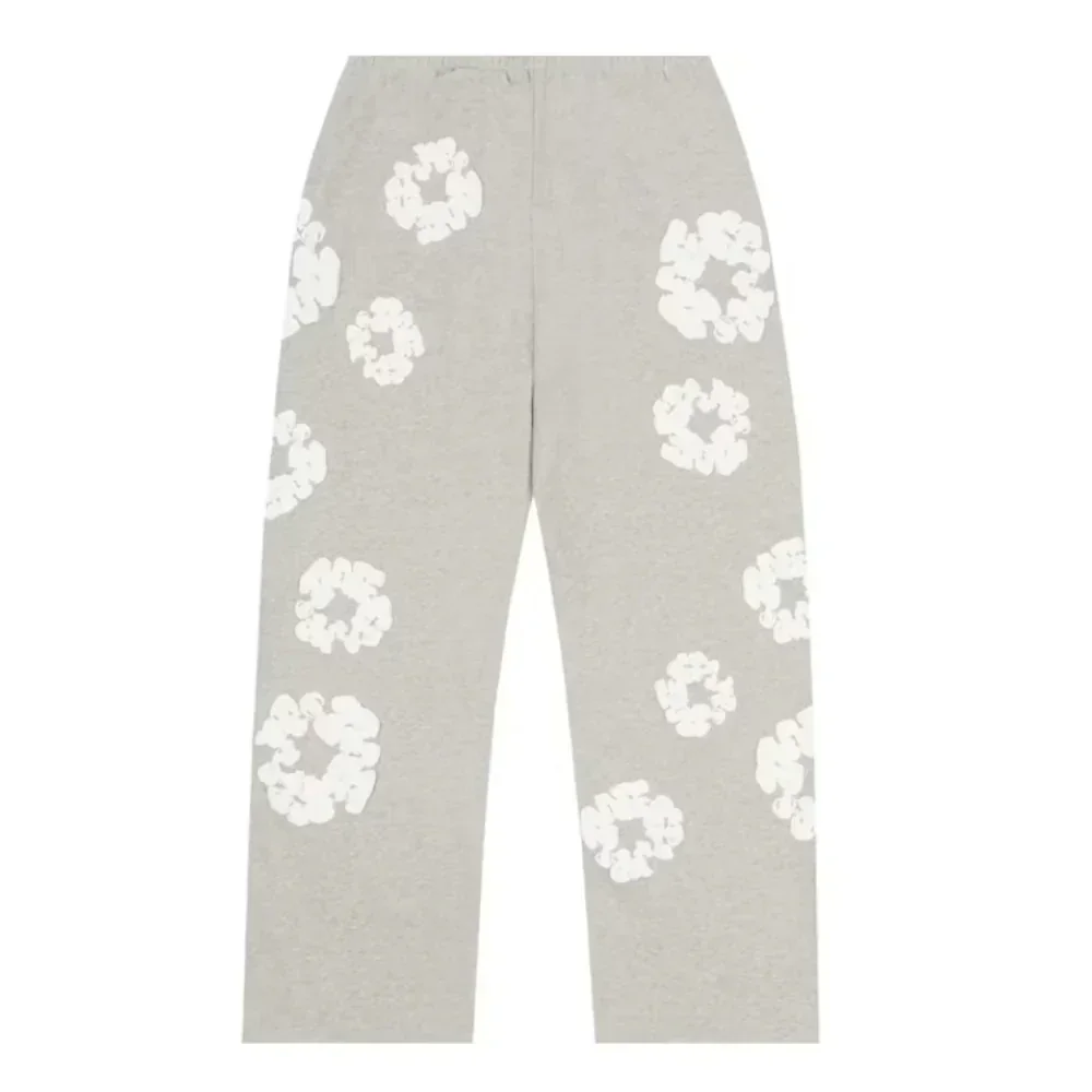 Denim Tears Cotton Wreath Baggy Sweatpants Grey - Image 2