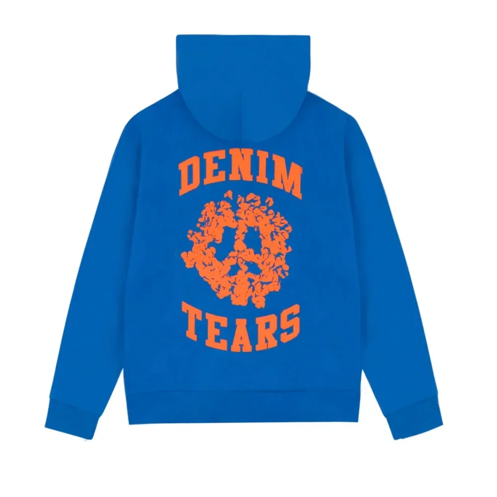 Denim Tears Denim University Zip Hoodie Royal Blue - Image 2