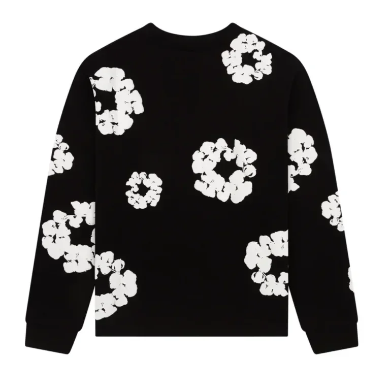 Denim Tears Long Sleeve Cotton Wreath T-shirt Black - Image 2