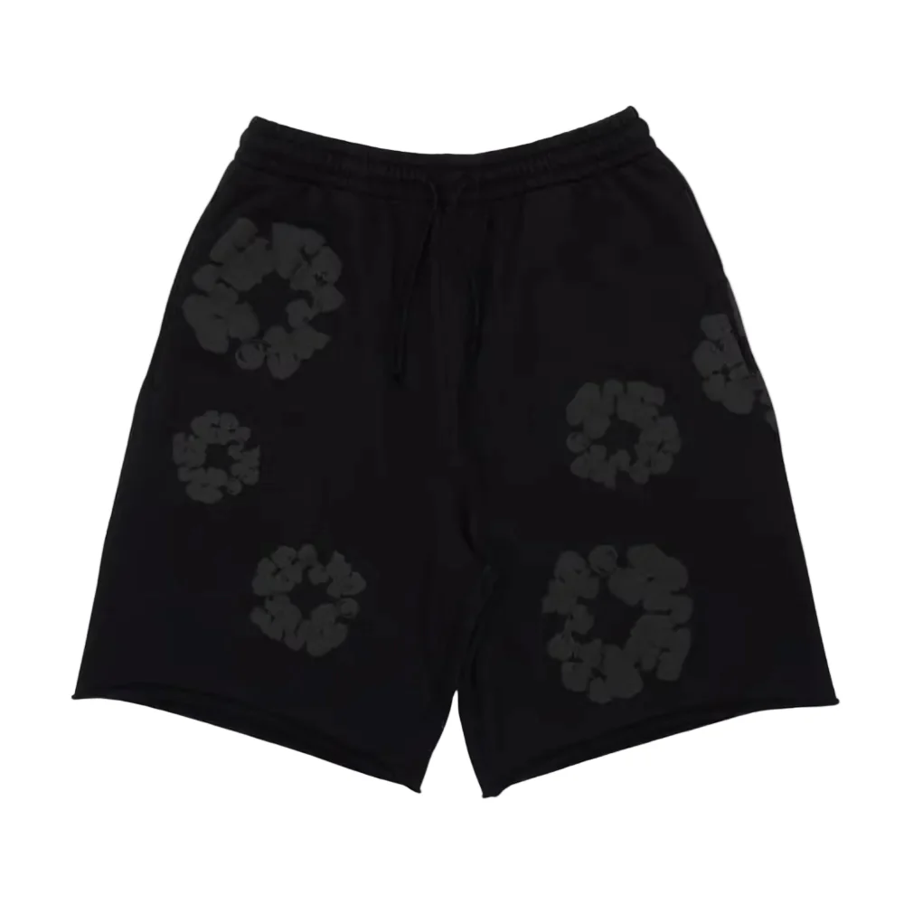 Denim Tears Mono Wreath Sweatshorts Black