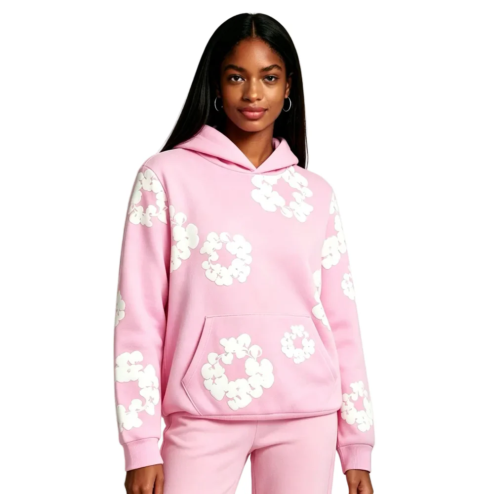 Denim Tears The Cotton Wreath Sweatshirt Powder Pink - Image 3