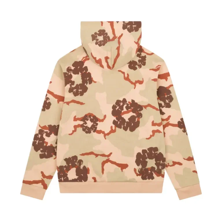 Denim Tears The Cotton Wreath Zip Sweatshirt Tan Camo - Image 2