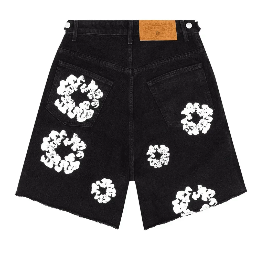 Denim Tears Wreath Jean Short Black - Image 2