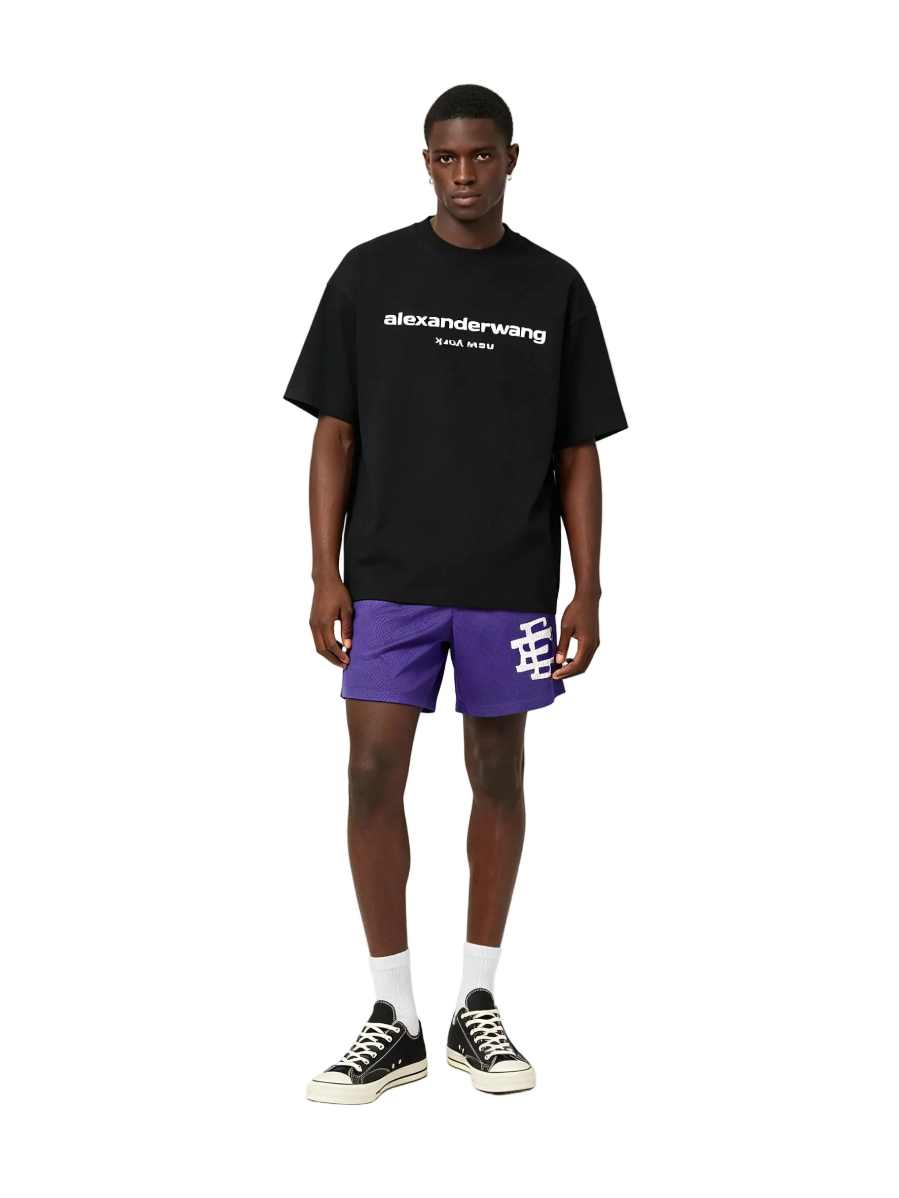 Eric Emanuel EE Akimbo Tyrrell Winston Short Purple White - Image 2