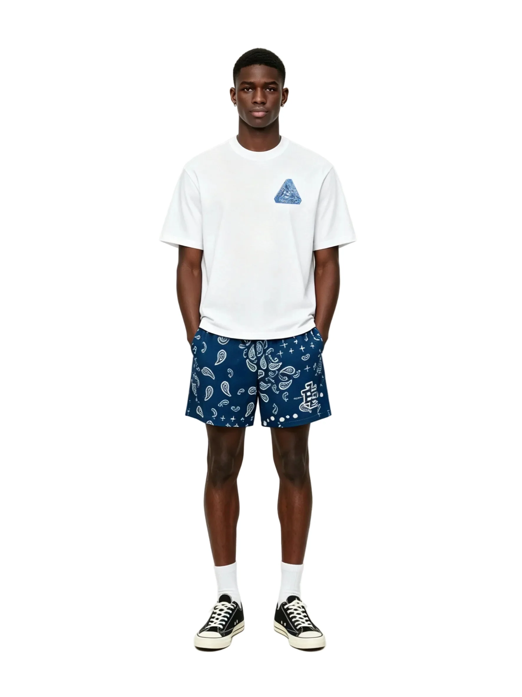 Eric Emanuel EE Basic Core Short SS25 Navy Paisley - Image 3