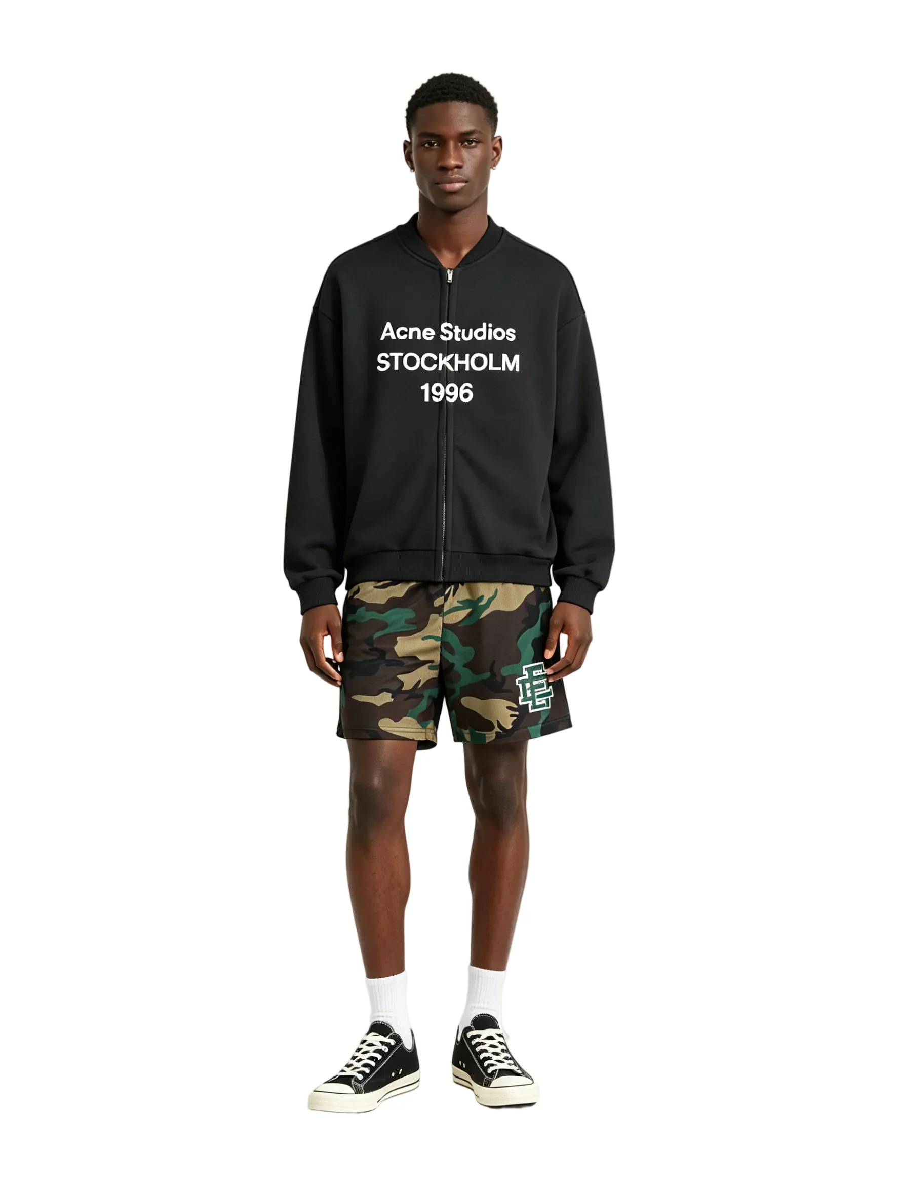 Eric Emanuel EE Basic Core Short Woodland Camo Green - Image 2