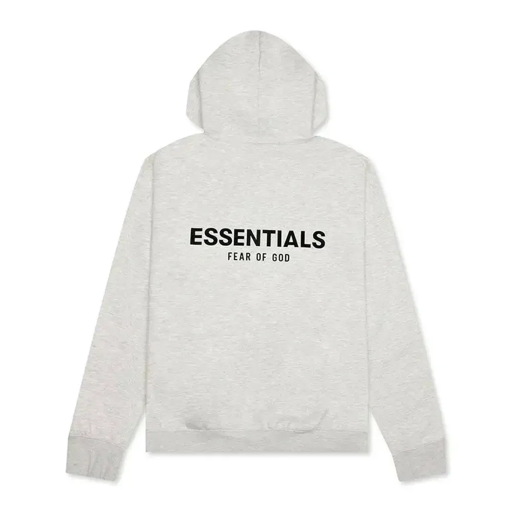 Fear of God Essentials Core Collection Hoodie Light Oatmeal - Image 2