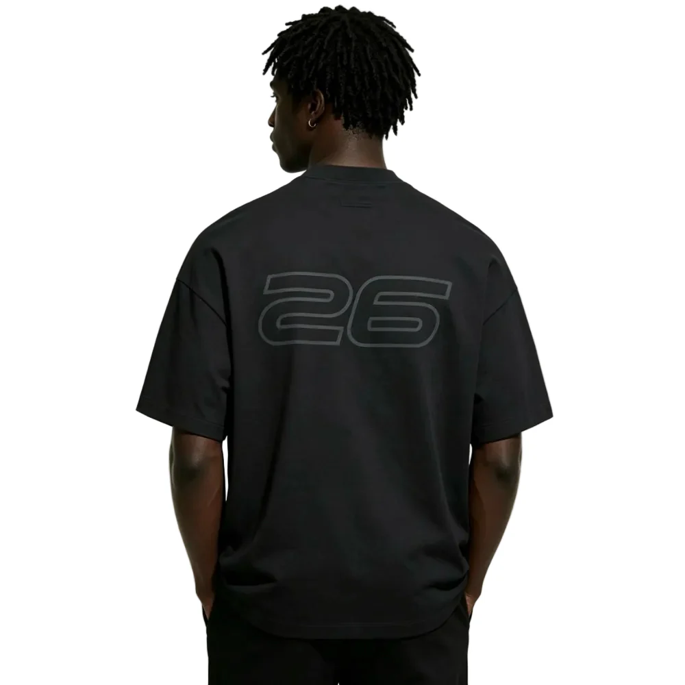 Fear of God Essentials 90s Short Sleeve Tee Vintage Black - Image 4