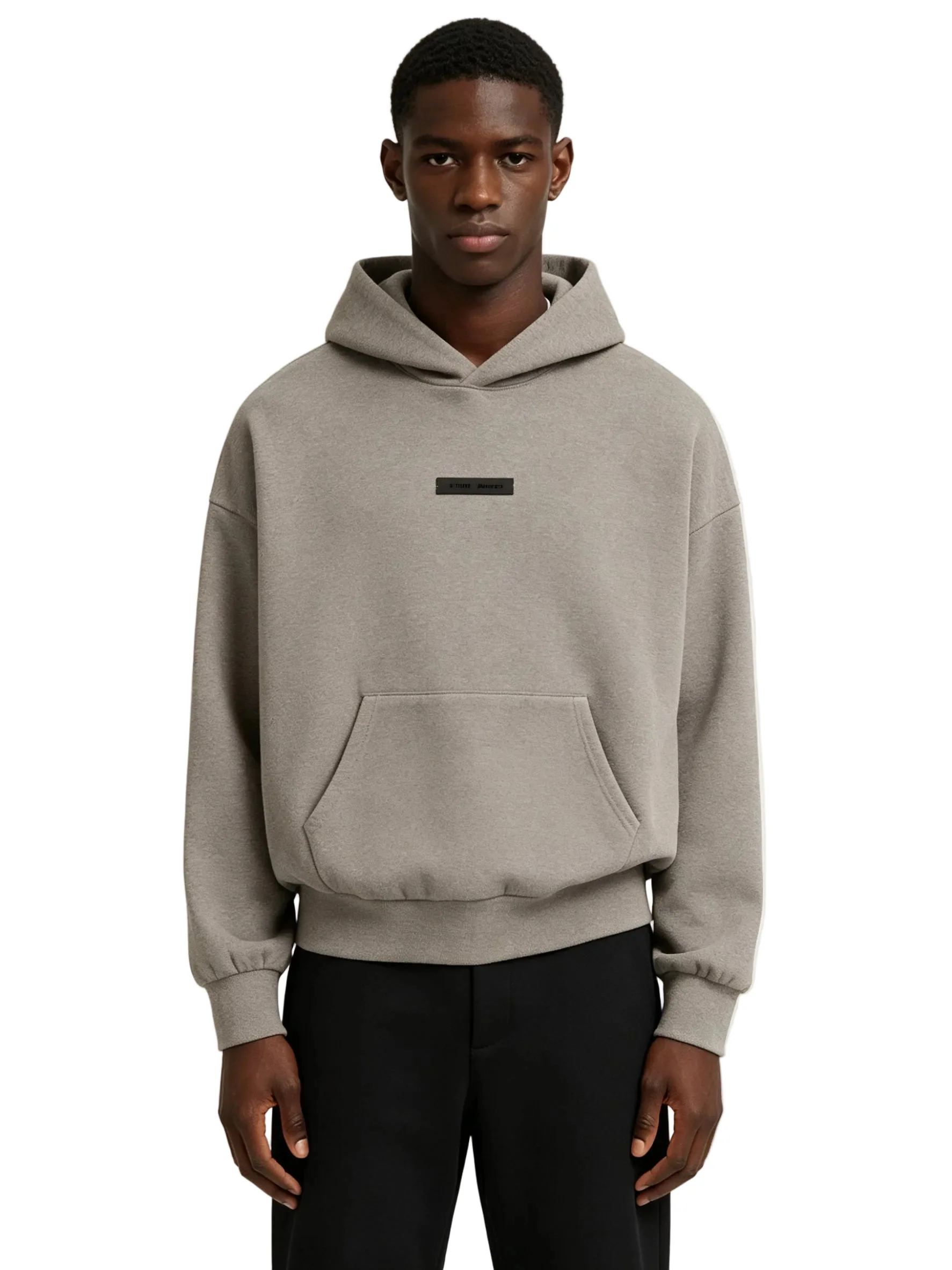 Fear of God Essentials Classic Fit Fleece Hoodie Homestead Heather - Image 3