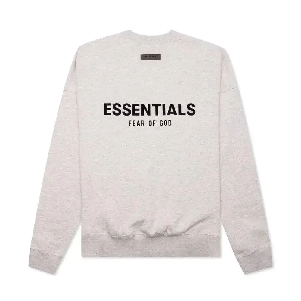 Fear of God Essentials Core Collection Crewneck Light Oatmeal - Image 2