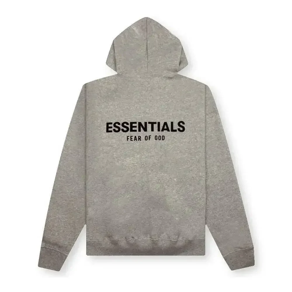 Fear of God Essentials Core Collection Hoodie Dark Oatmeal - Image 2