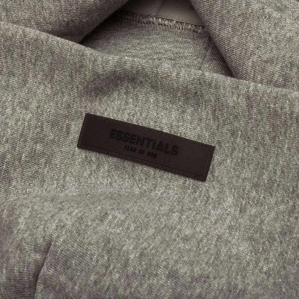 Fear of God Essentials Core Collection Hoodie Dark Oatmeal - Image 3