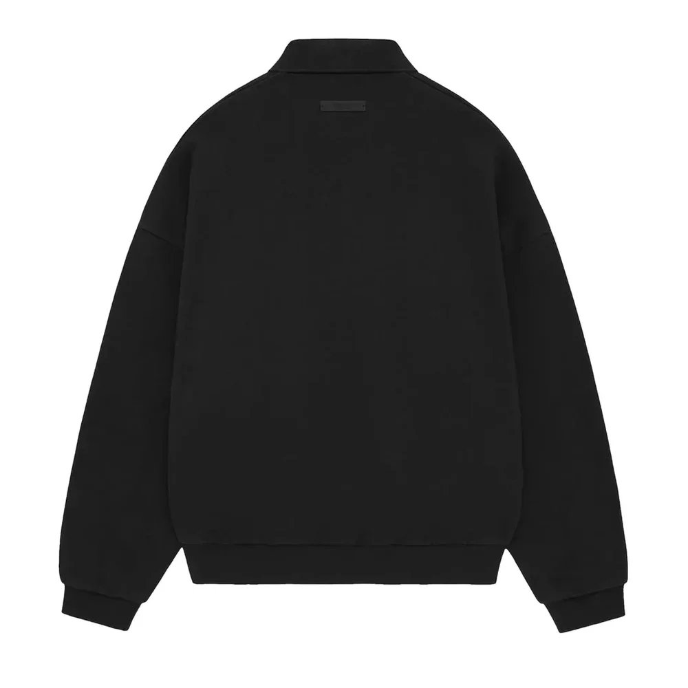 Fear of God Essentials Fleece Polo Black - Image 2
