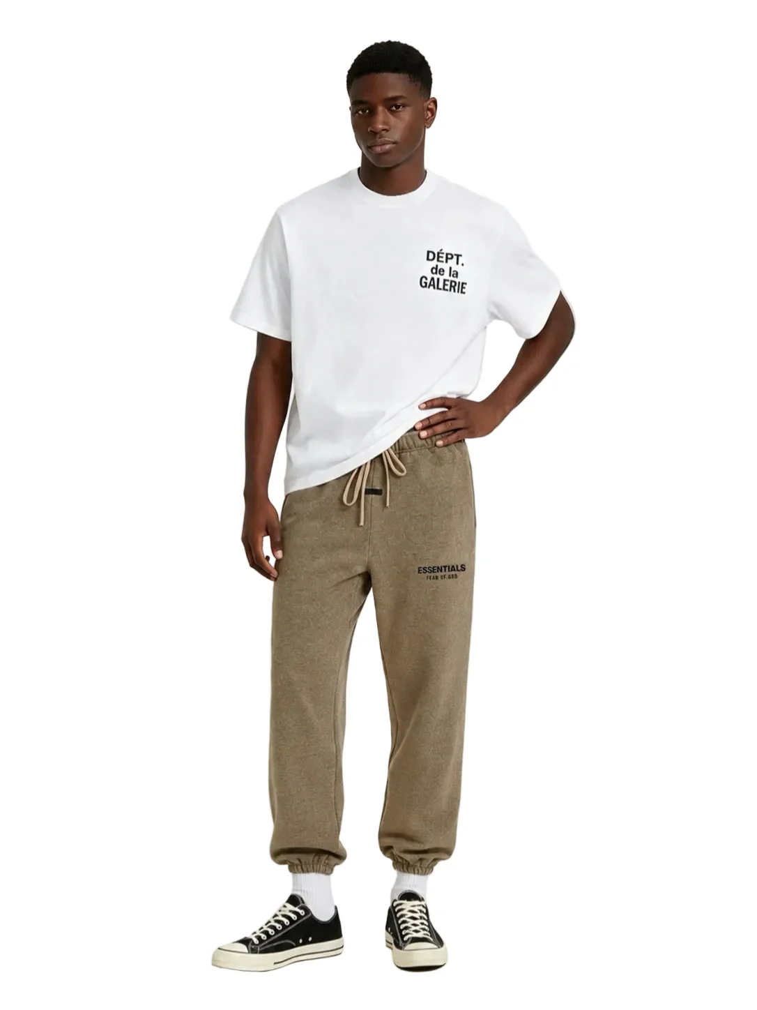 Fear of God Essentials Fleece Sweatpant Heather Grey - Image 3
