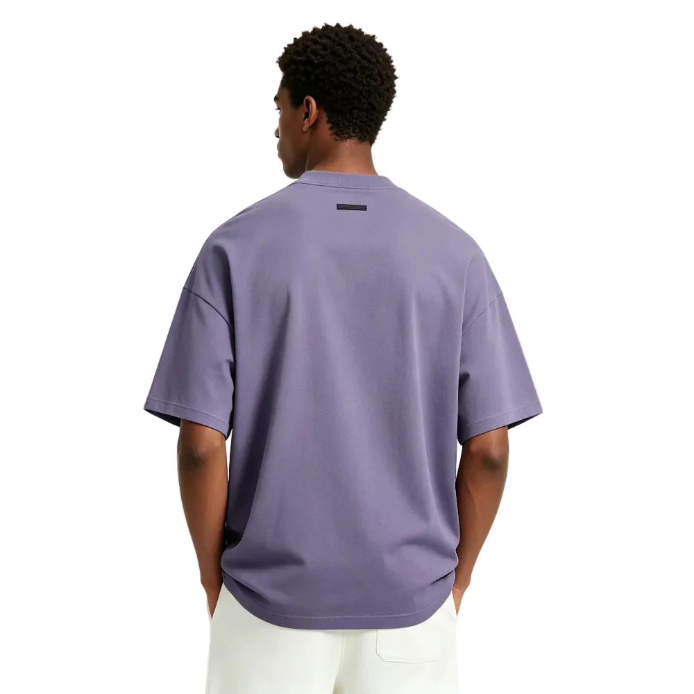 Fear of God Essentials Heavy Crewneck Tee Lavender - Image 4