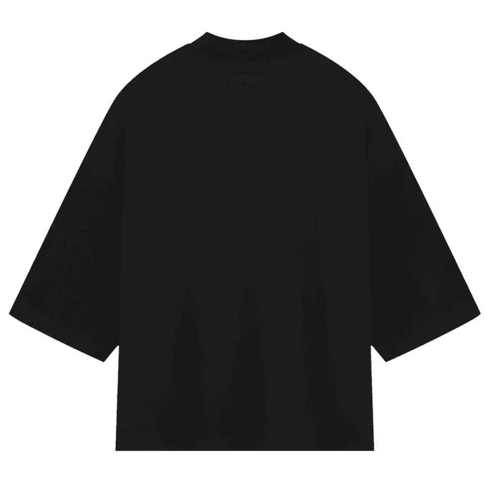 Fear of God Essentials Heavy Jersey Football Tee Jet Black - Image 2