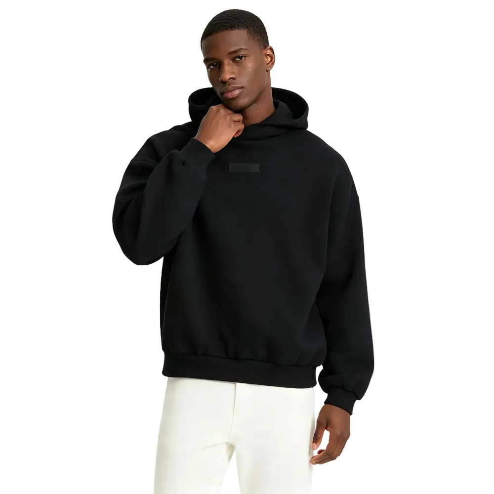 Fear of God Essentials Hoodie Jet Black - Image 3