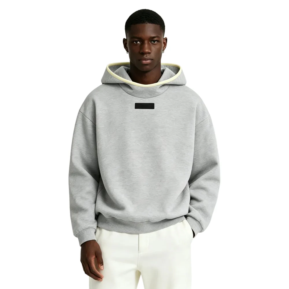 Fear of God Essentials Hoodie Light Heather Grey - Image 3