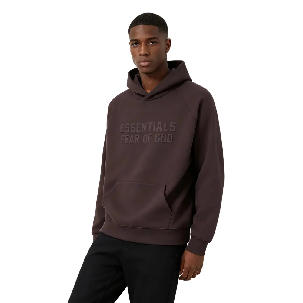 Fear of God Essentials Hoodie Plum - Image 3