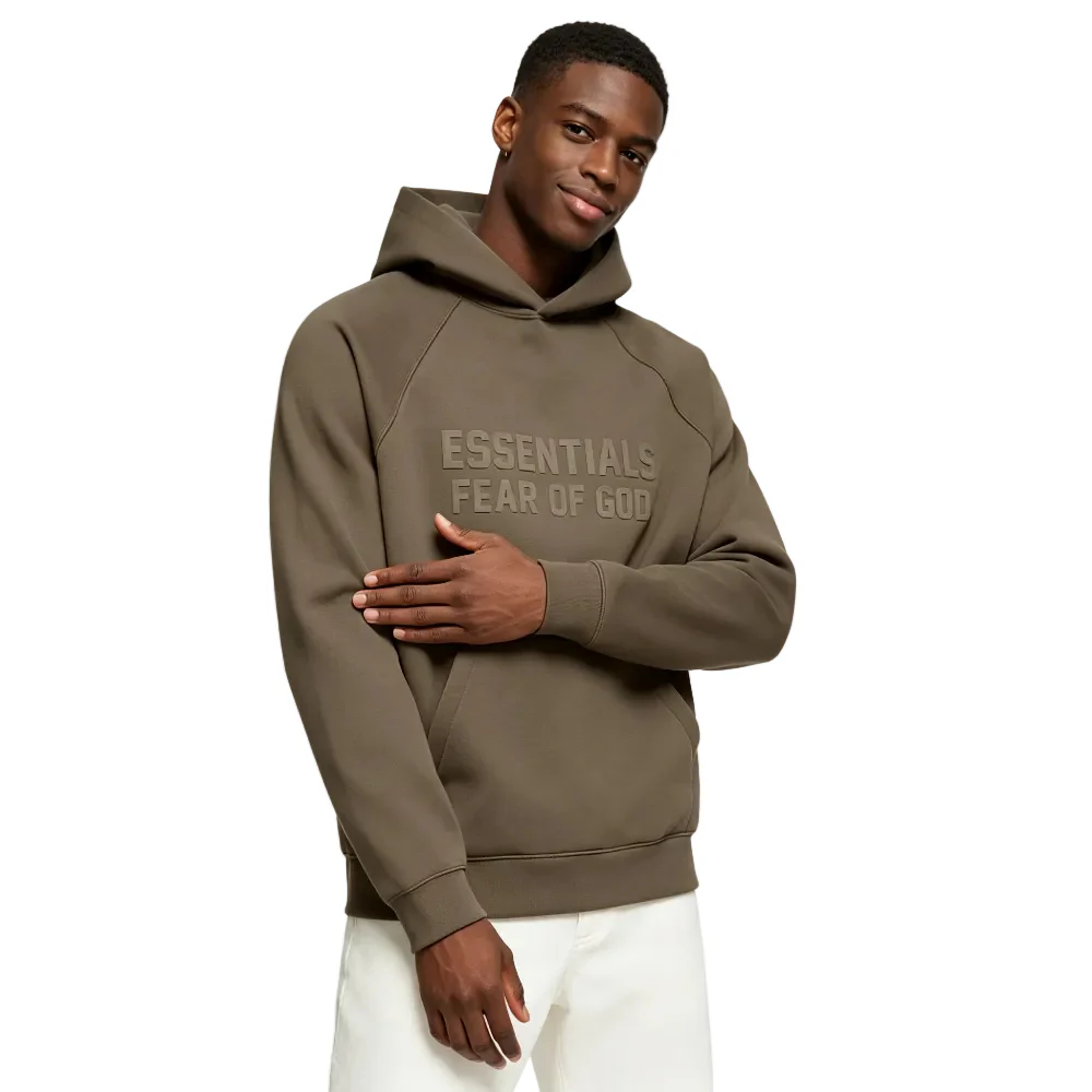 Fear of God Essentials Hoodie Wood - Image 3