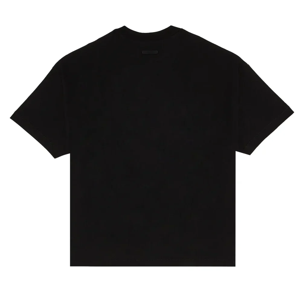 Fear of God Essentials Jersey Crewneck Tee Black - Image 2