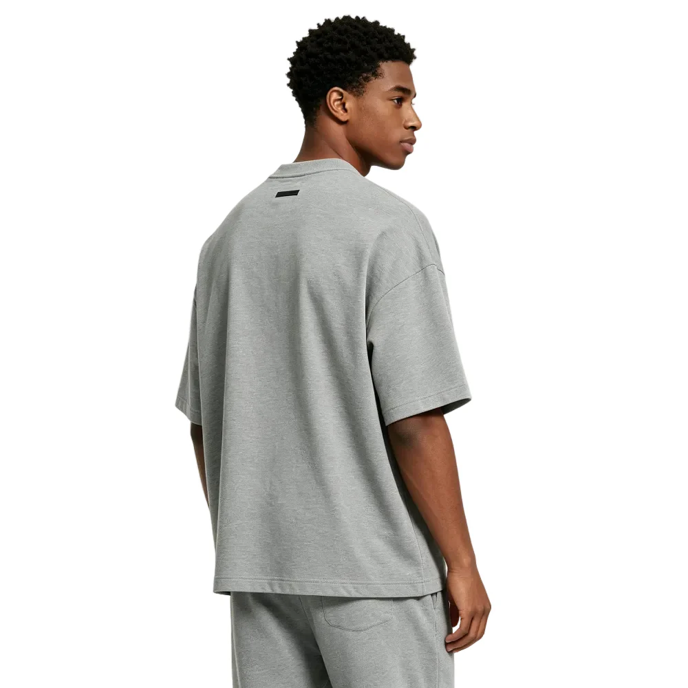 Fear of God Essentials Jersey Crewneck Tee Dark Heather - Image 4