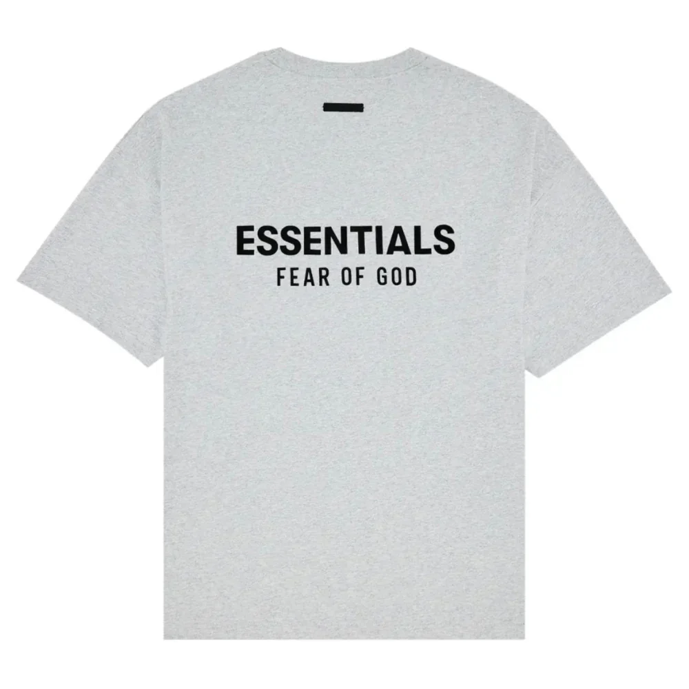 Fear of God Essentials Jersey Crewneck Tee Light Heather Grey