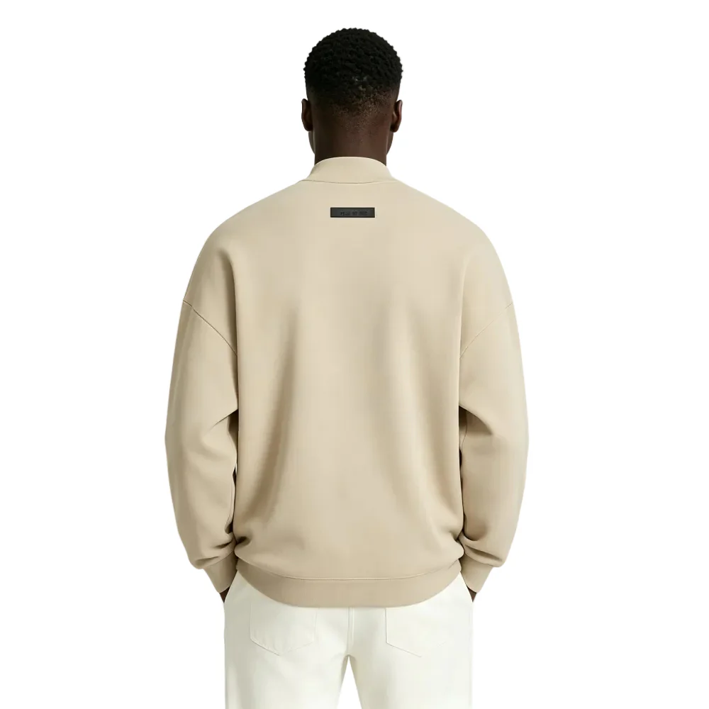 Fear of God Essentials Long-Sleeve Tee Dusty Beige - Image 4