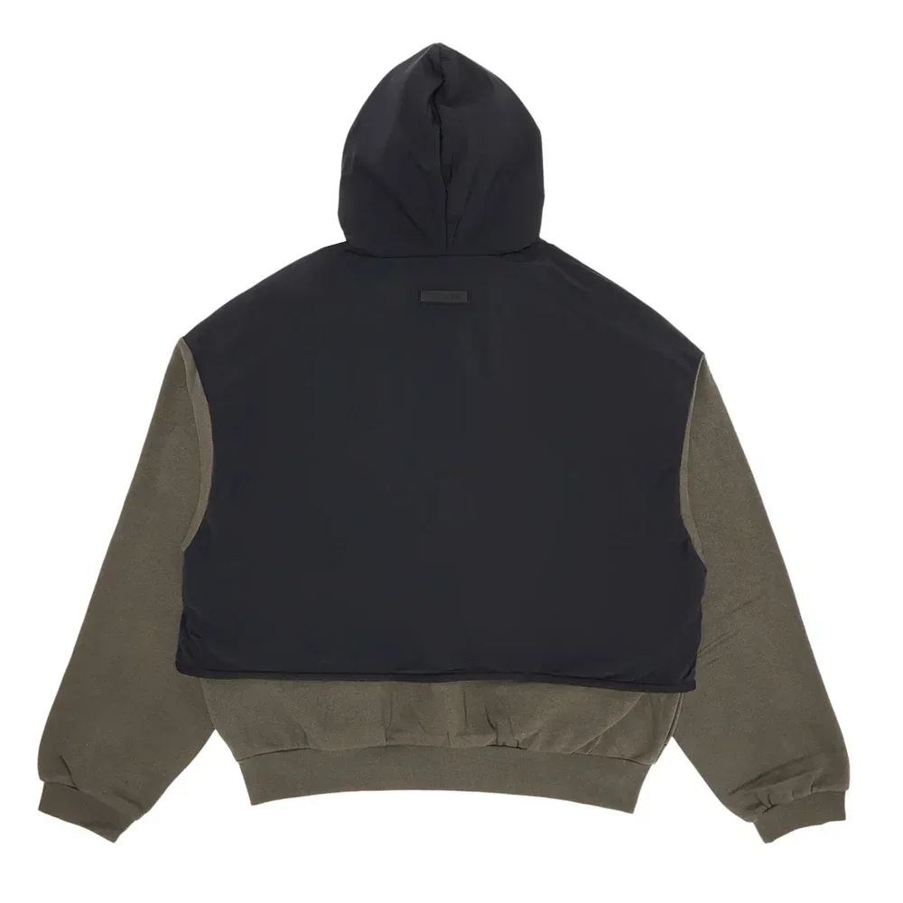 Fear of God Essentials Nylon Fleece Hooded Sweater Ink/Jet Black - Image 2