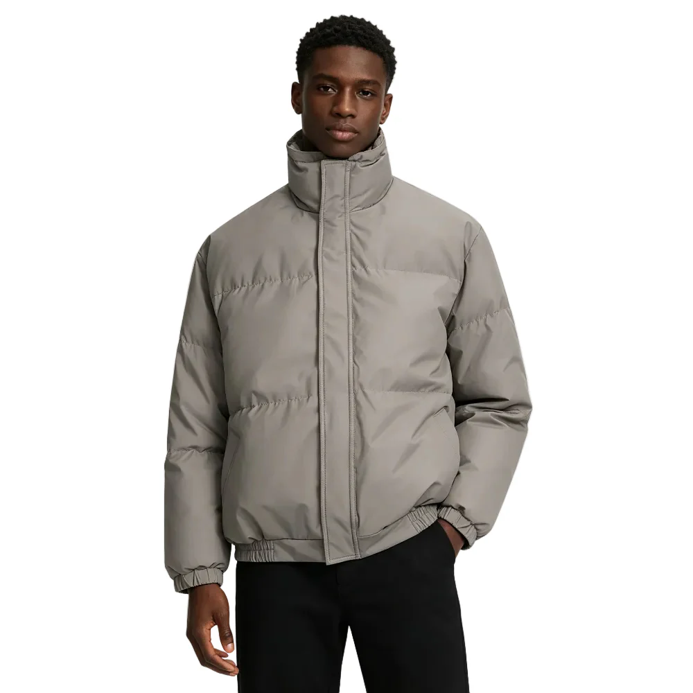 Fear of God Essentials Puffer Jacket Cement - Image 3