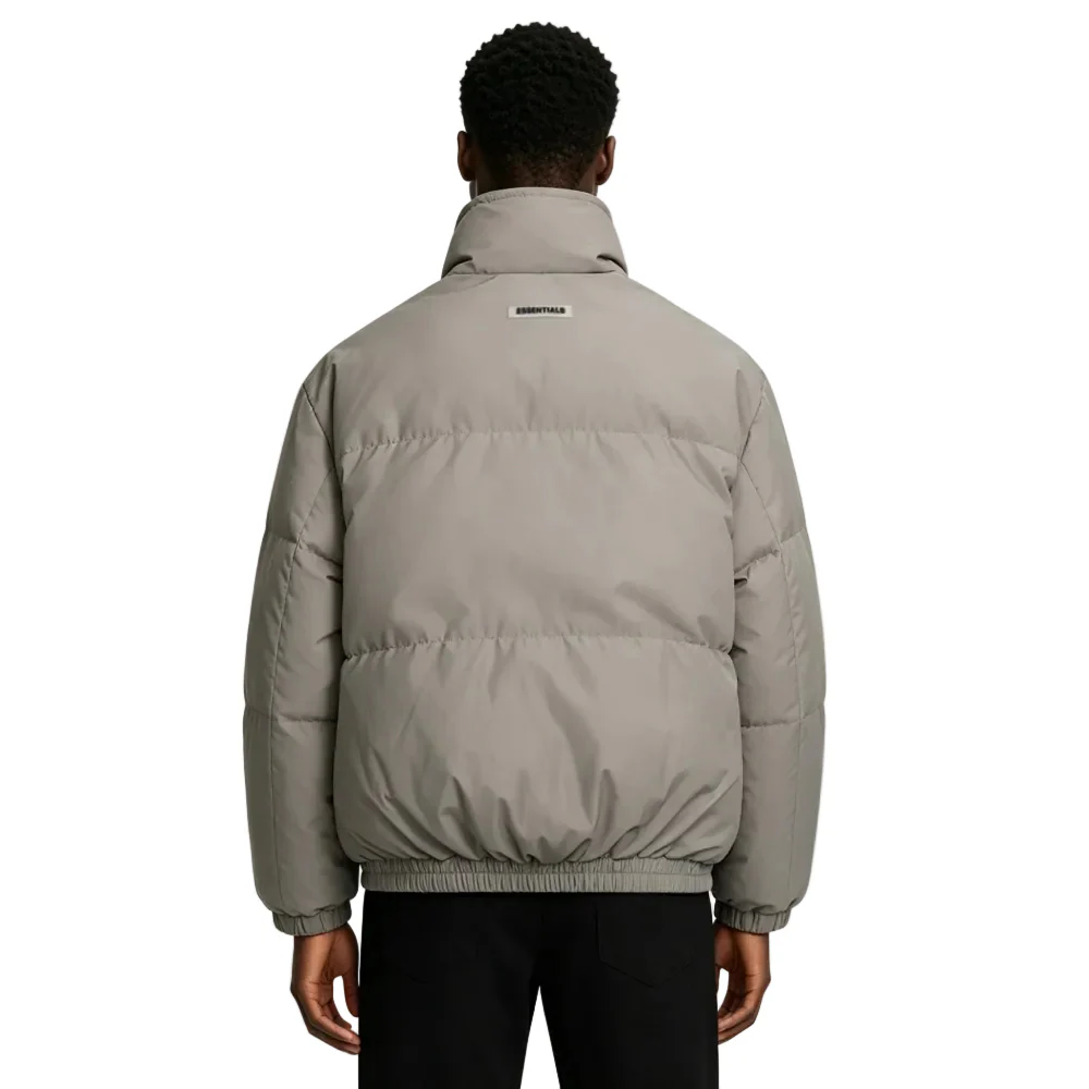 Fear of God Essentials Puffer Jacket Cement - Image 4