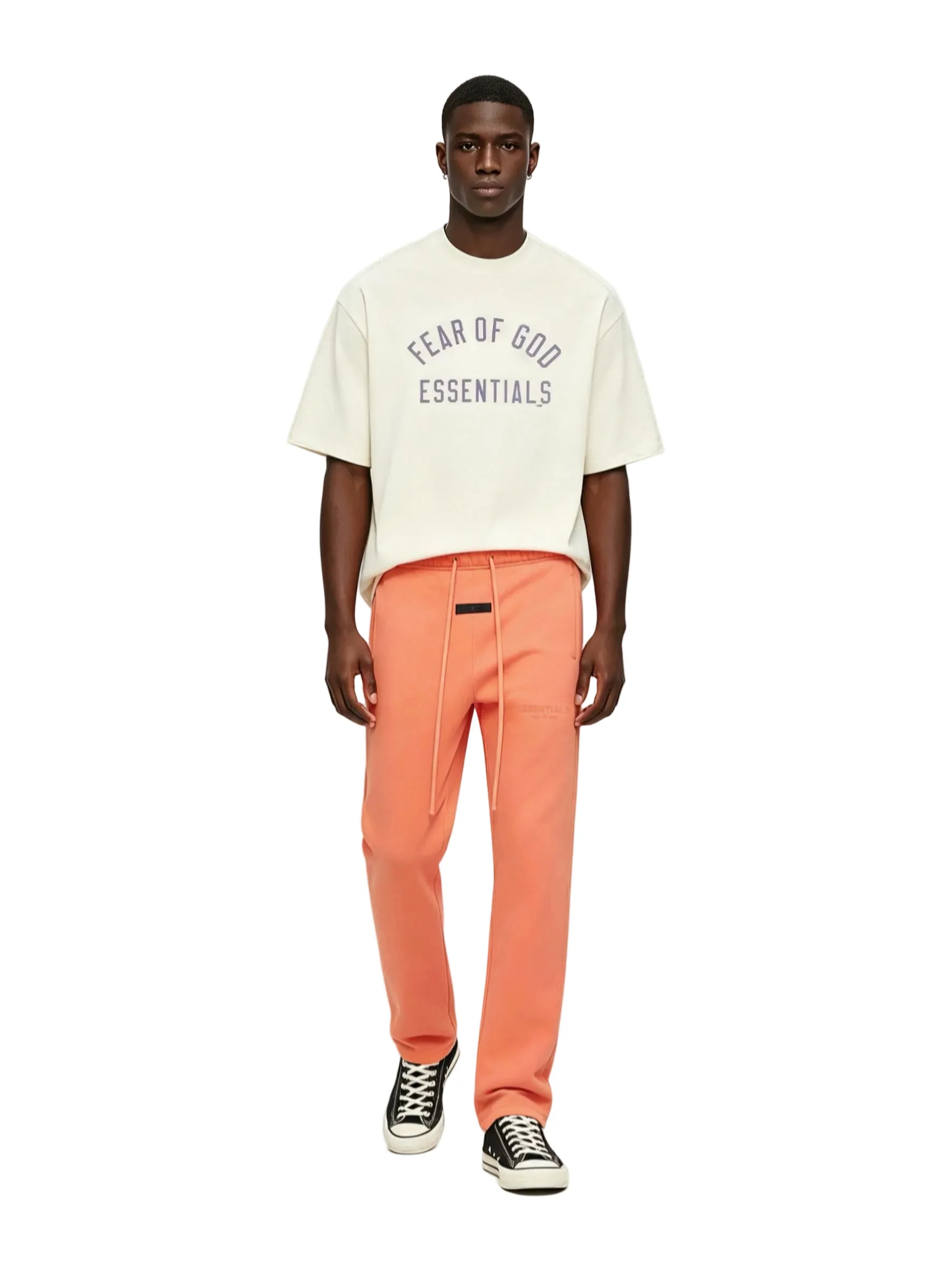 Fear of God Essentials Relaxed Sweatpant Coral - Image 3