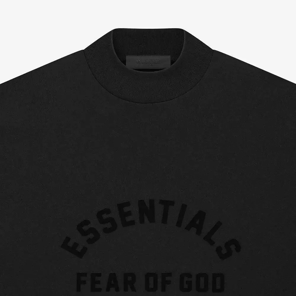 Fear of God Essentials SS23 Black Collection Tee Jet Black - Image 3