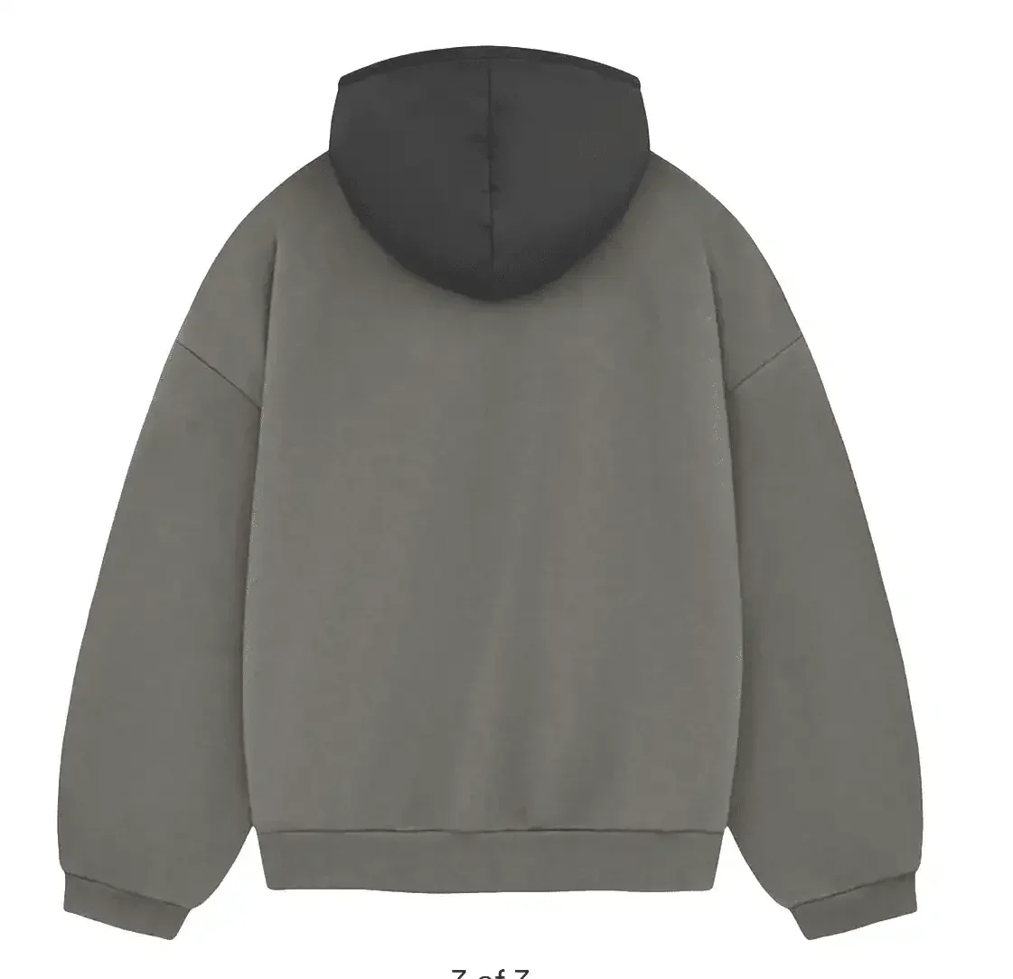 Fear of God Essentials SS24 Nylon Fleece Hoodie Ink/Jet Black - Image 2