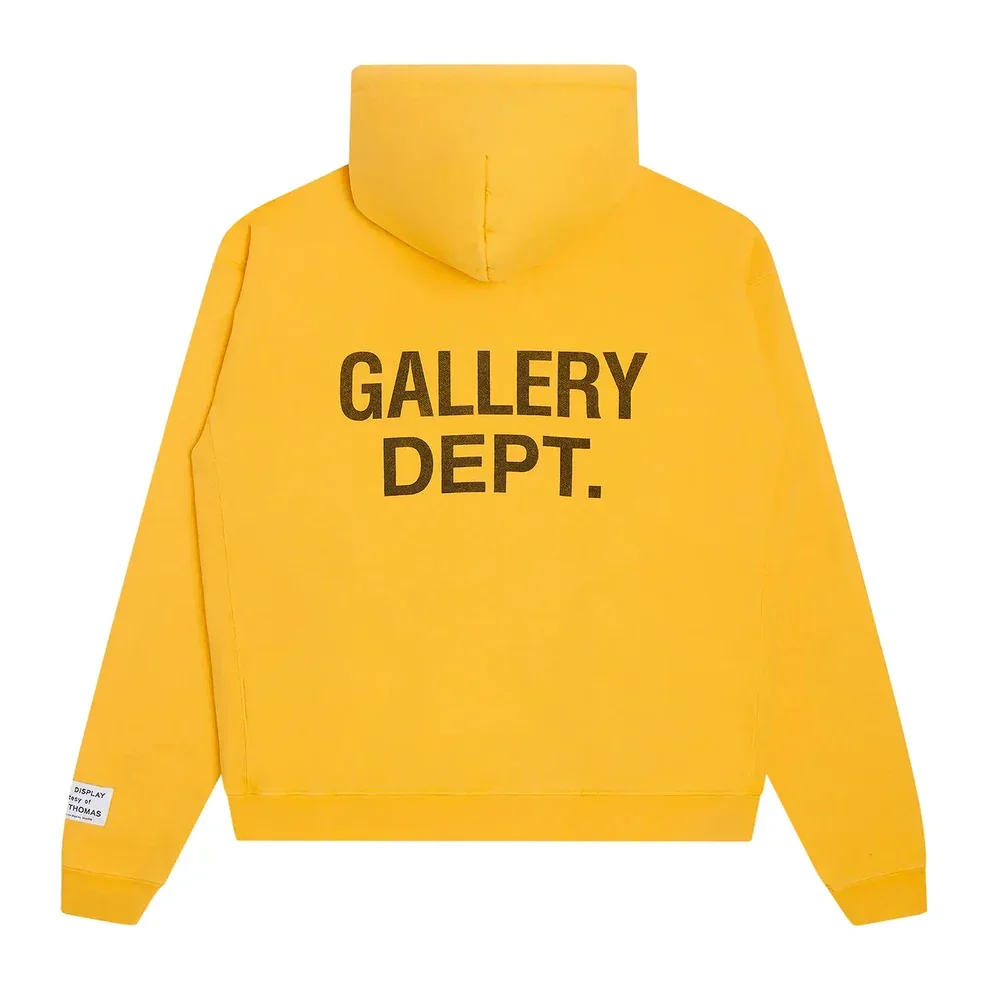Gallery Dept. 90s GD Logo Hoodie Gold - Image 2