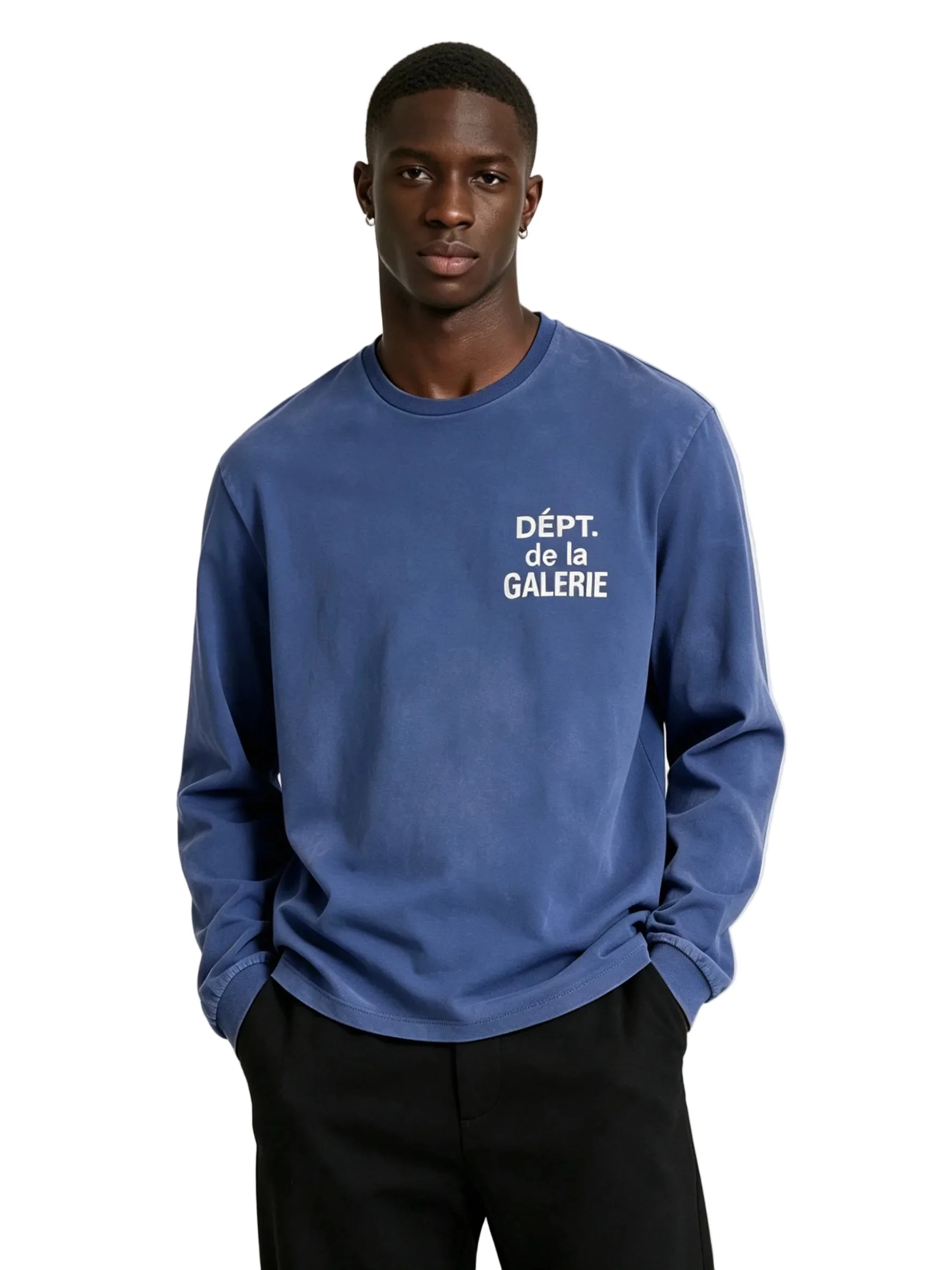 Gallery Dept. French Long-Sleeve Tee Navy - Image 3