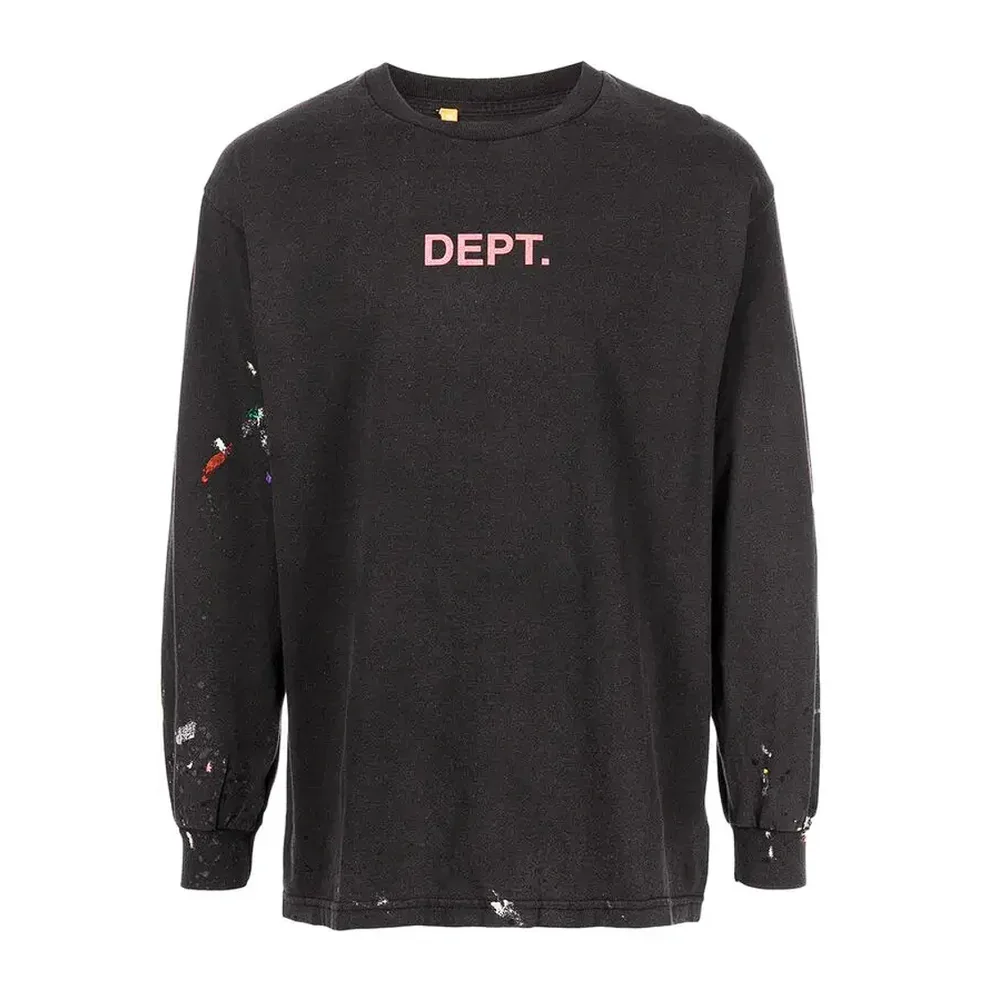 GALLERY DEPT.  paint-spatter ong-seeve t-shirt
