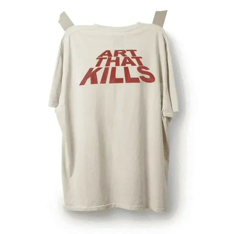 Gallery Dept. Work in Progress Only Way Out Tee Vintage White - Image 2