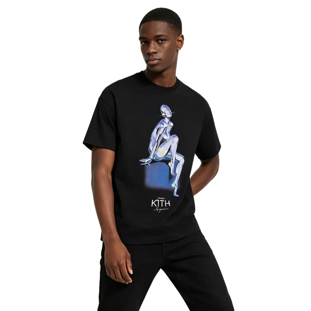 Kith For Nanzuka Gallery Sorayama Model A Stitch Tee Black - Image 3
