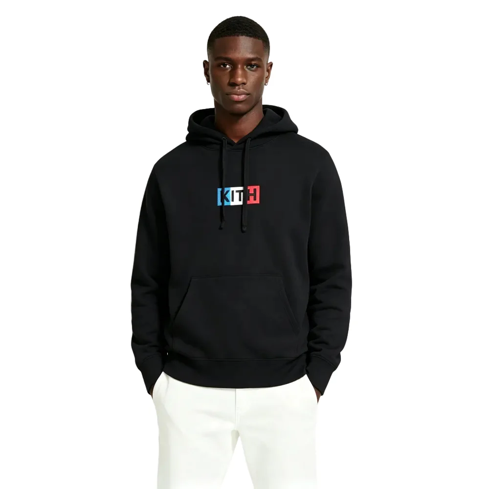 Kith Paris Classic Logo Hoodie Black - Image 3