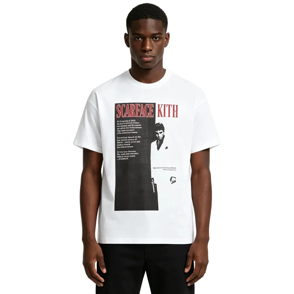 Kith x Scarface Film Poster Vintage Tee White - Image 3
