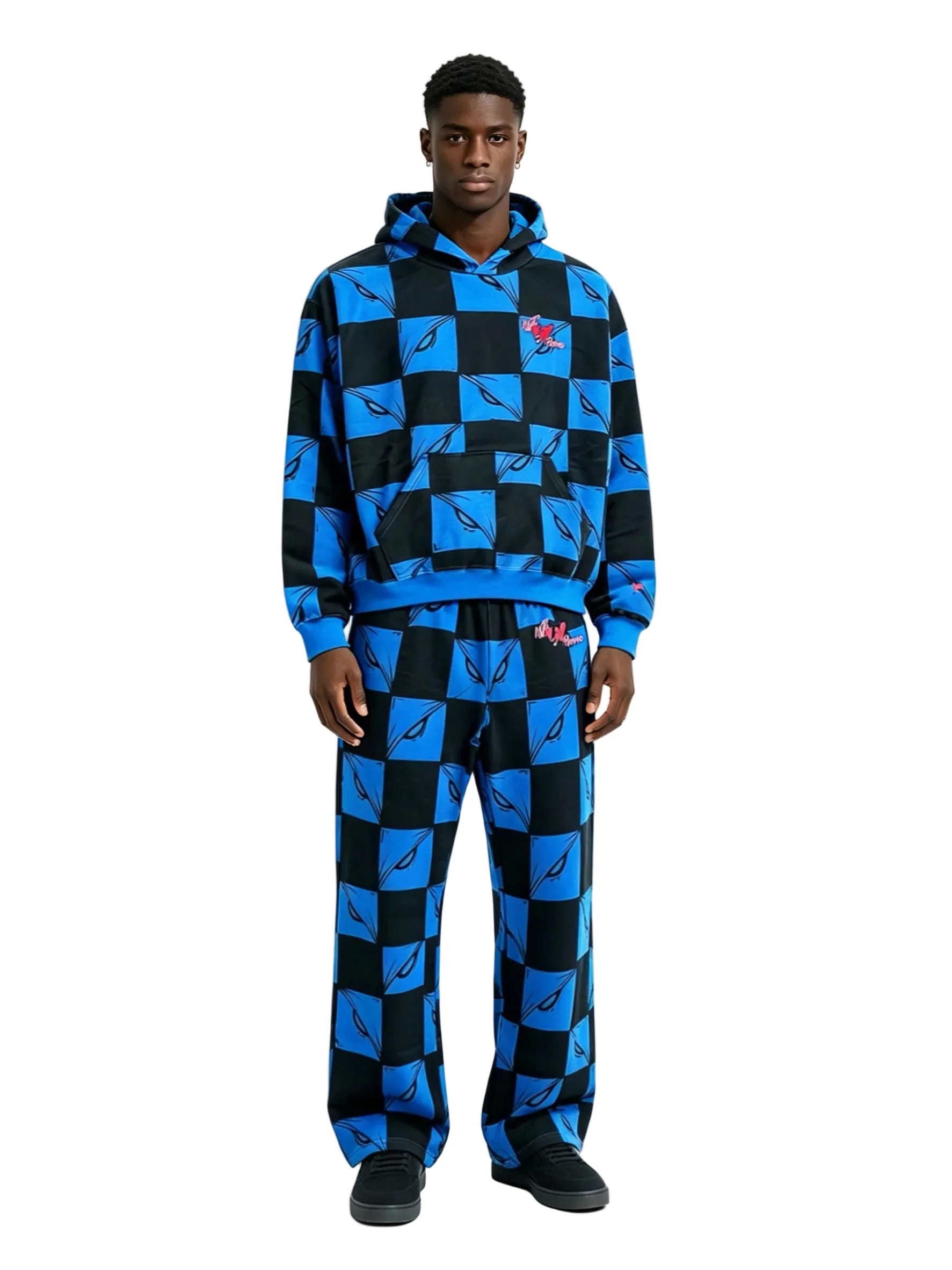 Matty Boy Anti Promo 99 Eyez Sweatpants Black Blue - Image 3