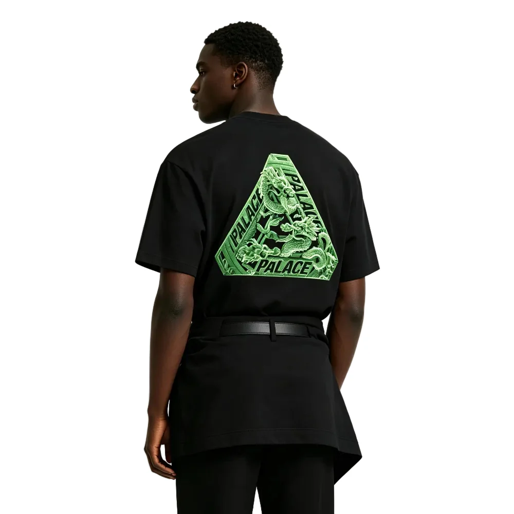 Palace Hong Kong Exclusive Dragon Tri-Ferg T-shirt Black - Image 4